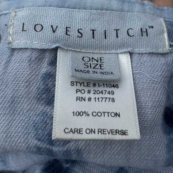 Lovestitch soft blue tie dyed poncho / OS / Excellent condition - Picture 12 of 13